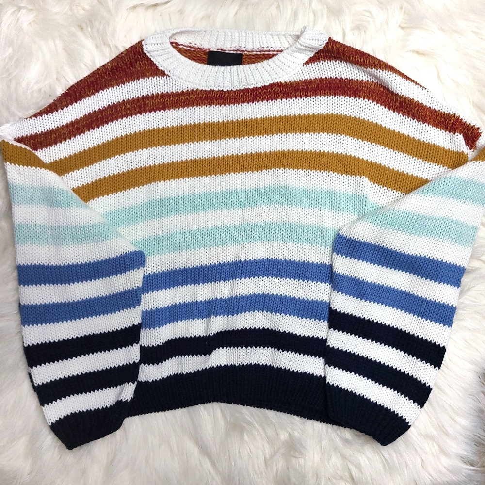 Lumiere | Multi Colored Stripe Sweater sz …